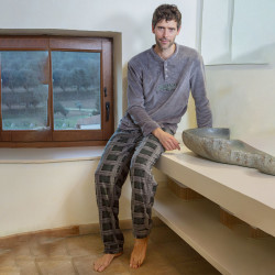 Pijama hombre cuadros Muslher