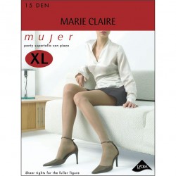 Panty supertalla con pieza 15 den Marie Claire